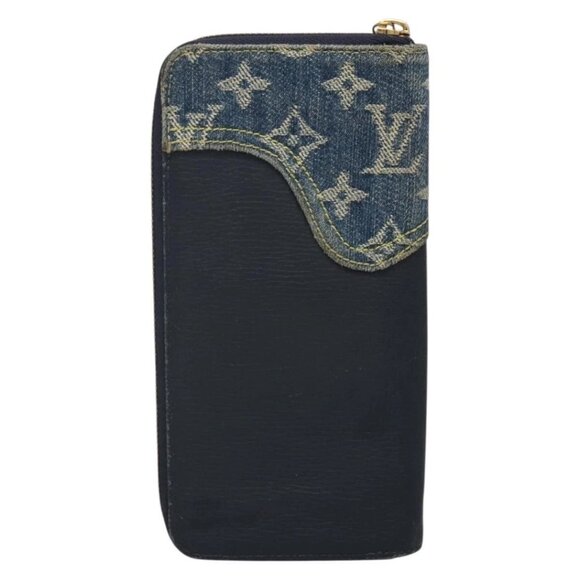 LOUIS VUITTON x NIGO LV Squared Zippy Wallet Blue M81107 LV Auth 139994 - Picture 2 of 16